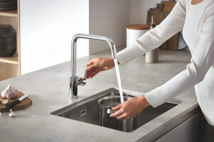 grohe deep bowl sink